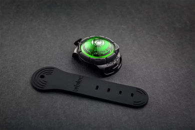 Produktbild von Orbiloc Dual Safety Light Hundehalsband Silikon wasserdicht Grün
