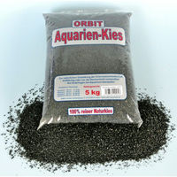 Produktbild von Orbit Glanzkies Schwarz Bodengrund für Aquarien 5kg