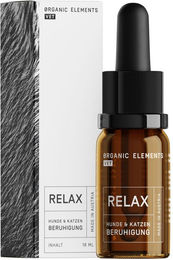 ORGANIC ELEMENTS RELAX-Tropfen zur Beruhigung für Hunde und Katzen mit Haut & Fell Pflege – Bild 1 von 3