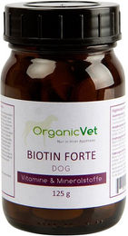 OrganicVet Biotin Forte Haut-Fell-Supplement für Hunde 125 g – Bild 1 von 2