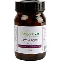 Produktbild von OrganicVet Biotin Forte Haut-Fell-Supplement für Hunde 125 g