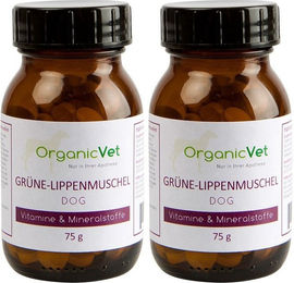 Produktbild von OrganicVet Grüne Lippenmuschel Gelenk-Supplement Tabletten für Hunde und Katzen 150 Stück
