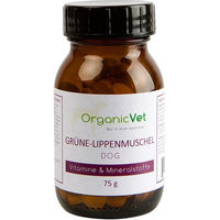 Produktbild von OrganicVet Grüne Lippenmuschel Tabletten für Hunde zur Unterstützung der Gelenke 75 Stück