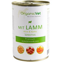 Produktbild von OrganicVet Hund Sensitive Lamm Stückchen in Sauce Bio 400g