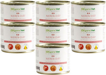 Produktbild von OrganicVet Katzen Nieren-Diät Nassfutter 7er Set 1000g
