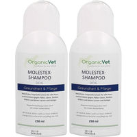 Produktbild von OrganicVet Molestex Shampoo gegen Flöhe, Läuse, Zecken und Milben für alle Tiergrößen 500 ml