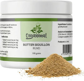 Organimal Knochenbrühe Rind Pulver Nahrungsergänzung für Hunde 35 g – Bild 1 von 1