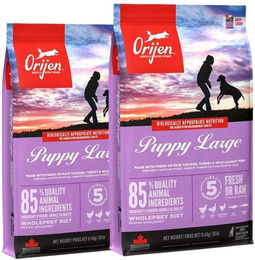 Produktbild von Orijen Puppy Large Hundefutter für Welpen mit Fisch ohne Konservierungsstoffe 22,8 kg - 2 x 11,4 kg