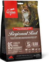 Orijen Regional Red Katzentrockenfutter für erwachsene Katzen mit hohem Fleischanteil 340 g - 340 g – Bild 1 von 10