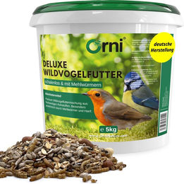 Orni Deluxe Wildvogel Streufutter mit Mehlwürmern für die ganzjährige Fütterung – Bild 1 von 4