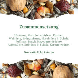 Orni Eichhörnchenfutter Ganzjahres-Saatenmischung mit Schale 1kg - 1 kg – Bild 1 von 8