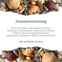 Produktbild von Orni Eichhörnchenfutter Ganzjahres-Saatenmischung mit Schale 1kg - 1 kg