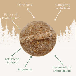 Orni Meisenknödel mit Insekten für Wildvögel ohne Netz 100 Stück – Bild 1 von 7