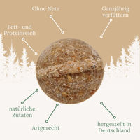 Produktbild von Orni Meisenknödel mit Insekten für Wildvögel ohne Netz 100 Stück