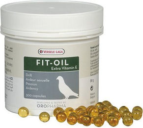 Oropharma Fit-Oil Nahrungsergänzungsmittel für Tauben mit Fischöl und Vitaminen 300 Kapseln – Bild 1 von 2