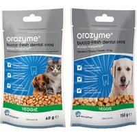 Produktbild von Orozyme Bucco-Fresh Dental Croqs Zahnpflege-Snack für Hunde und Katzen Klein 60 g - 60 g