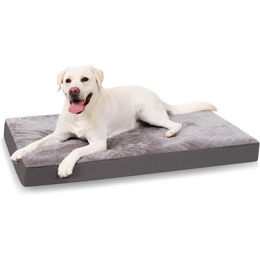 Orthopädisches Hundebett für große Hunde XL Grau Waschbare Hundematte 105x70x8 cm – Bild 1 von 7