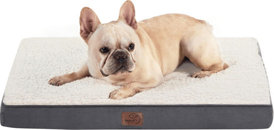 Orthopädisches Bedsure Hundekissen mit Eierkarton-Schaumstoff für kleine mittlere und große Hunde Grau/Beige 75 x 50 cm – Bild 1 von 1