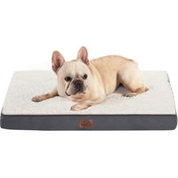 Produktbild von Orthopädisches Bedsure Hundekissen mit Eierkarton-Schaumstoff für kleine mittlere und große Hunde Grau/Beige 75 x 50 cm