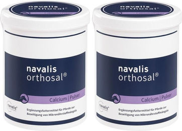 Produktbild von orthosal Calcium Horse Navalis Mineralfutter Pulver für Pferde Fohlen und Aufzucht 1000g