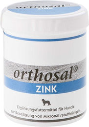 Produktbild von orthosal ZINK DOG Navalis Nahrungsergänzung Pulver für Hunde zur Unterstützung von Haut, Fell und Leber 150g