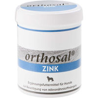 Produktbild von orthosal ZINK DOG Navalis Nahrungsergänzung Pulver für Hunde zur Unterstützung von Haut, Fell und Leber 150g