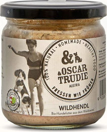 Oscar & Trudie Bio Wildhendl Hundefutter 330 g – Bild 1 von 2