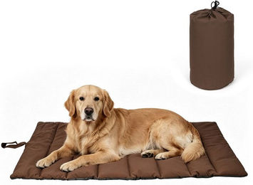 OSTWOLKE Hundematte Wasserdicht und Faltbar aus Oxford-Gewebe Braun 110x68 cm – Bild 1 von 5