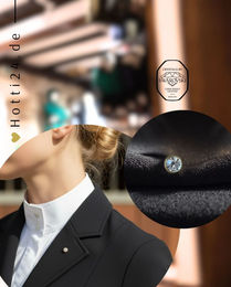 Produktbild von Otto Schumacher Anstecker Pin mit Swarovski Kristallen in Silber