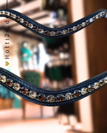 Produktbild von Otto Schumacher Stirnriemen mit Swarovski Schmuck 8mm Silber Smoked Topaz