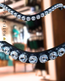 Produktbild von Otto Schumacher Stirnriemen Swarovski Crystal 12mm Silber