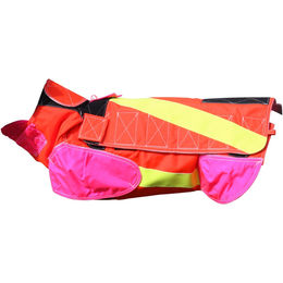 Out Dog Hundeschutzweste Warnweste aus Nylon bunt für Rüden mit 50 cm Brustumfang – Bild 1 von 8