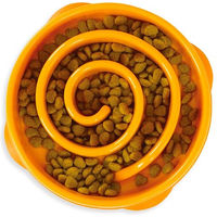 Produktbild von Outward Hound Fun Feeder Slow Feeder Anti-Schling-Napf für Hunde in Orange/Coral Mini - 475 ml
