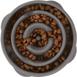 Outward Hound Fun Feeder Slow Feeder Antischlingnapf für Hunde in Grau Größe M - 1 Stk. – Bild 1 von 10