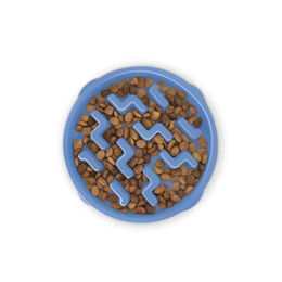 Produktbild von Outward Hound Fun Feeder Slow Feeder Intelligenzspielzeug für Welpen in Blau Größe L