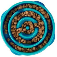 Produktbild von Outward Hound Fun Feeder Slow Feeder Napf für Hunde in Türkis Größe M