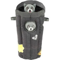 Produktbild von Outward Hound Hide A Raccoon Intelligenzspielzeug Plüsch Hund Spielzeug Grau
