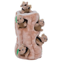 Produktbild von Outward Hound Hide A Squirrel Plüsch-Hundespielzeug Intelligenzspielzeug XL Braun Beige