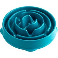 Produktbild von Outward Hound Kyjen Fun Feeder Slow Feeder Anti-Schling Napf für Hunde Größe L Blau Türkis
