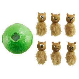 Outward Hound Nina Ottosson Snuffle N' Treat Ball Interaktives Intelligenzspielzeug für Hunde Level 2 Intermediate Grün Größe L - 1 Stk. – Bild 1 von 8