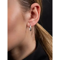 Produktbild von Ovale Creolen Ohrringe für Damen von PS of Sweden aus Metall 13 mm x 16 mm
