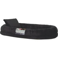 Produktbild von Ovales Hundebett mit Kissen von Zolux in Grau oder Schwarz mit 110 cm Durchmesser aus Polyester