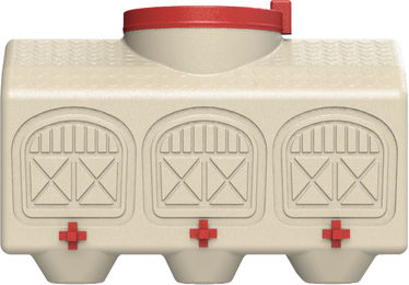 Produktbild von OverEZ Tränkeautomat für Hühner aus Kunststoff in Beige 45 Liter