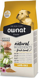 OWNAT Dog Classic Hundefutter Lamm & Reis Sensitive ohne Konservierungsstoffe und Farbstoffe 4 kg – Bild 1 von 1