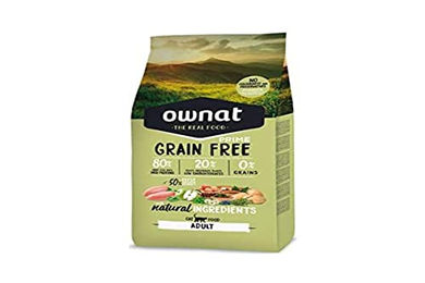 Produktbild von Ownat Trockenfutter für erwachsene Katzen ohne Getreide Huhn und Truthahn 3 kg - 3 kg
