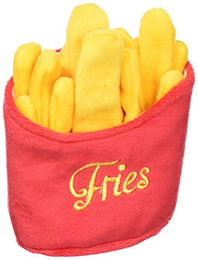P.L.A.Y. American Classic Dog Plush and Squeaker Food Toy Frenchie Fries Plüschspielzeug für Hunde – Bild 1 von 3