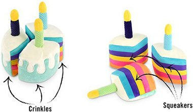P.L.A.Y. Bone-appetite Cake Hundespielzeug aus Plüsch in Bunt - 121 g – Bild 1 von 2