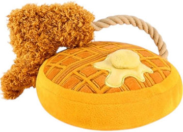 P.L.A.Y. Hundespielzeug Plush Toy Barking Brunch Chicken & Waffles Plüsch Gelb – Bild 1 von 1