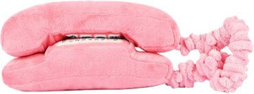 Produktbild von P.L.A.Y. Pet 80s Classic Telefon Plüschspielzeug Schwarz Weiß Rosa 18 x 5 x 9,4 cm