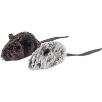 Produktbild von P.L.A.Y. Pet Feline Frenzy Katzenspielzeug Mäuse aus Plüsch in Schwarz und Grau